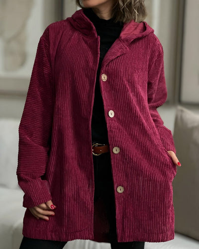 Vesper™ | Cozy Corduroy Hooded Jacket