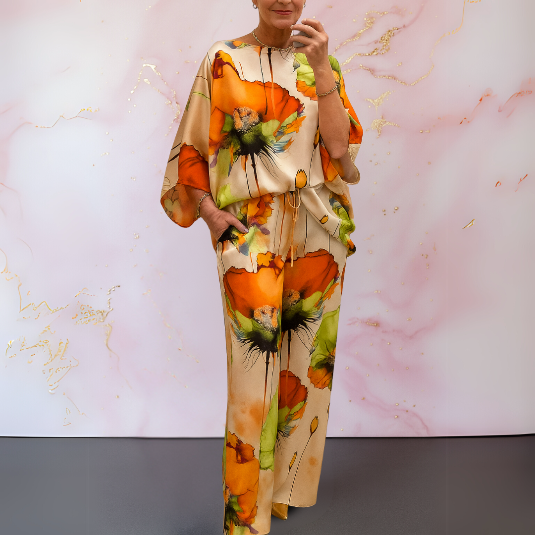 Zinnia™ | Elegant Floral Two-Piece Set