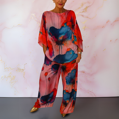 Zinnia™ | Elegant Floral Two-Piece Set