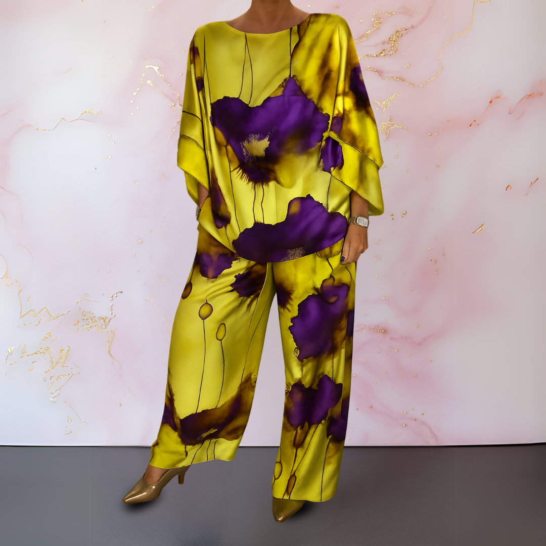 Zinnia™ | Elegant Floral Two-Piece Set