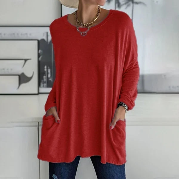 Aelira™ | Relaxed Long Sleeve Top