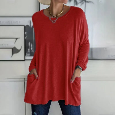 Aelira™ | Relaxed Long Sleeve Top
