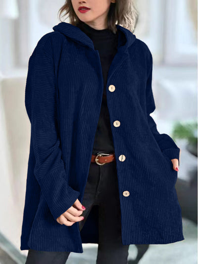 Vesper™ | Cozy Corduroy Hooded Jacket