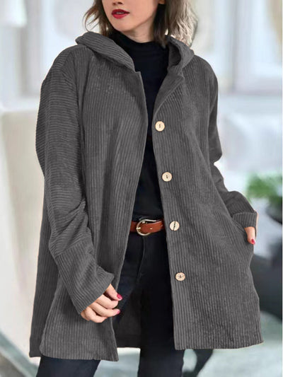 Vesper™ | Cozy Corduroy Hooded Jacket