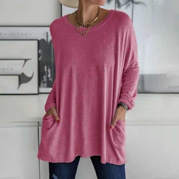 Aelira™ | Relaxed Long Sleeve Top