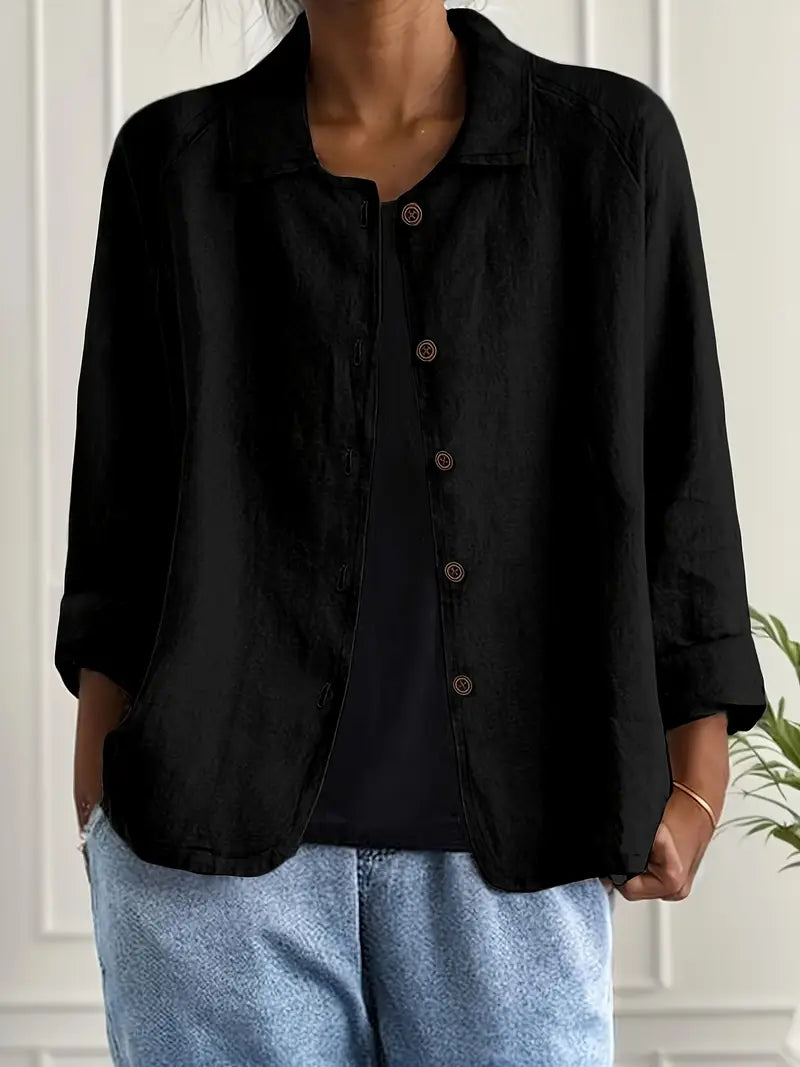 Desmira™ | Casual Button-Front Jacket