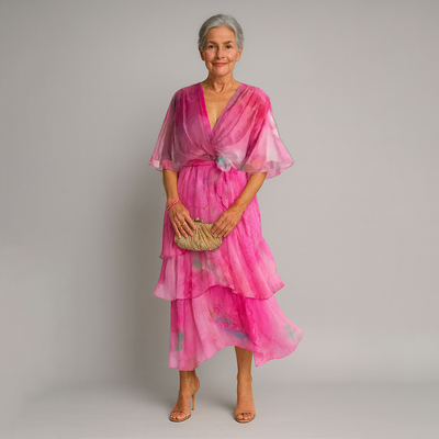 Aurora™ | Flowing Watercolor Maxi Dress