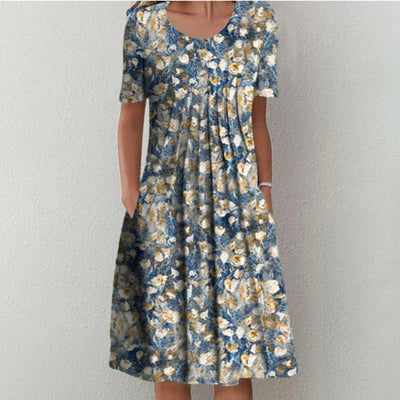 Evangeline™ | Floral Print Midi Dress