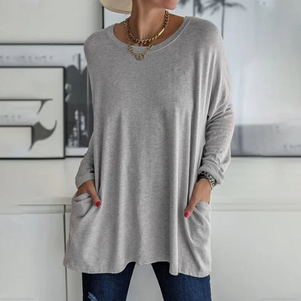 Aelira™ | Relaxed Long Sleeve Top