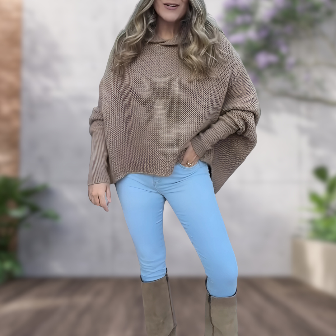 Marlene™ | Relaxed Knit Hoodie Sweater