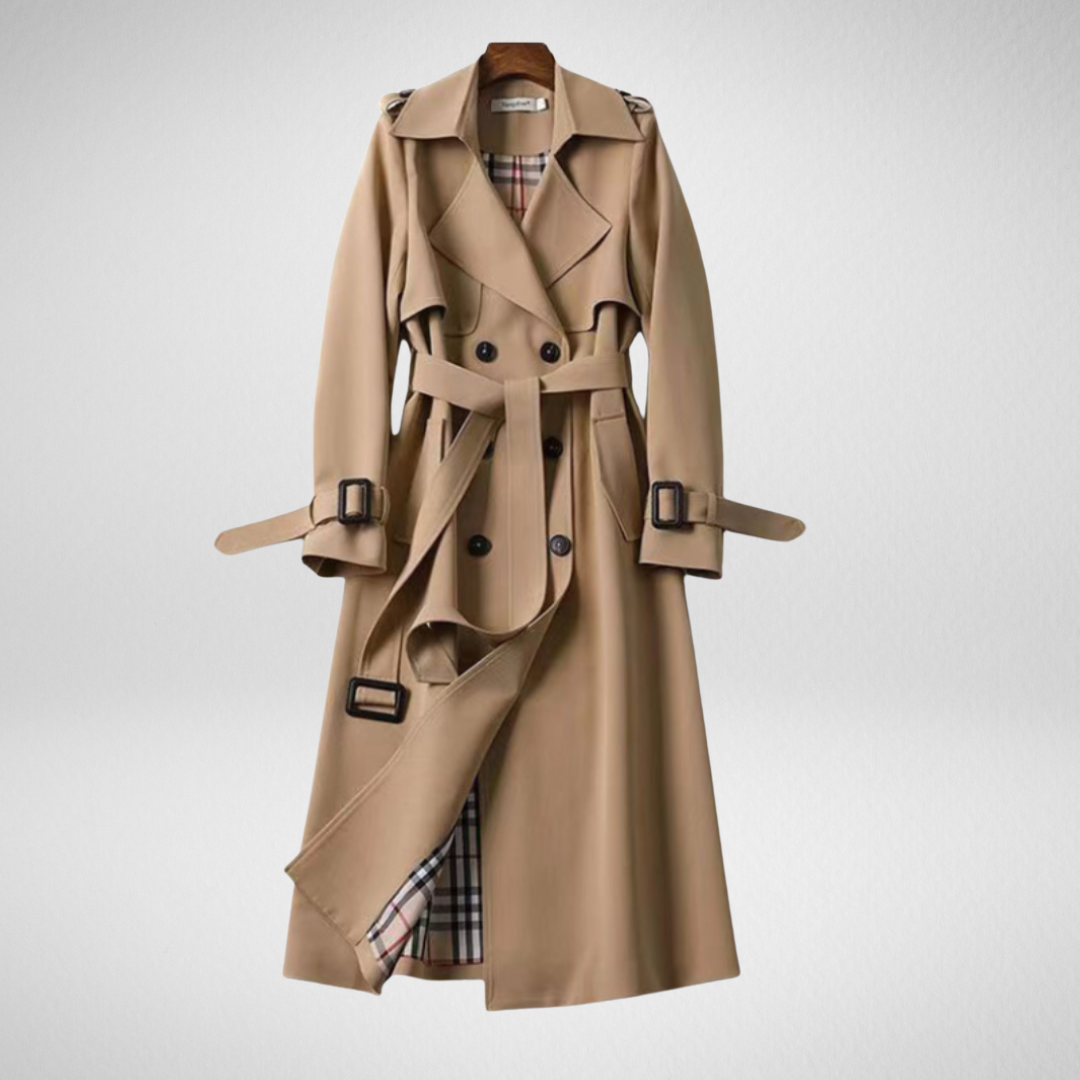 Delsie™ | Chic Longline Trench Coat