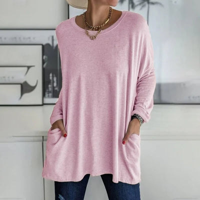 Aelira™ | Relaxed Long Sleeve Top