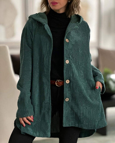 Vesper™ | Cozy Corduroy Hooded Jacket