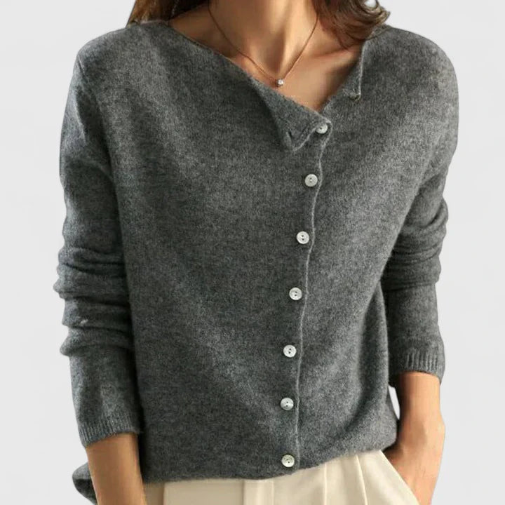 Coralya™ | Modern Button Cardigan