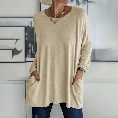 Aelira™ | Relaxed Long Sleeve Top