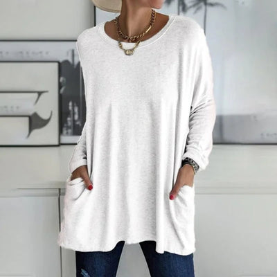 Aelira™ | Relaxed Long Sleeve Top