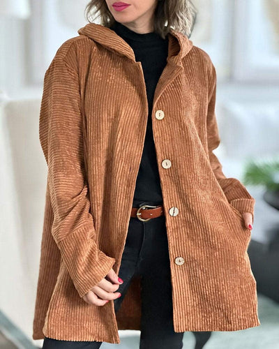 Vesper™ | Cozy Corduroy Hooded Jacket