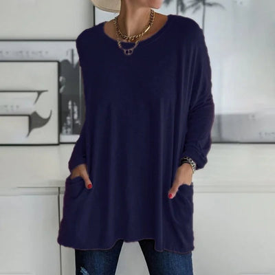 Aelira™ | Relaxed Long Sleeve Top