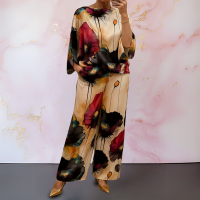 Zinnia™ | Elegant Floral Two-Piece Set