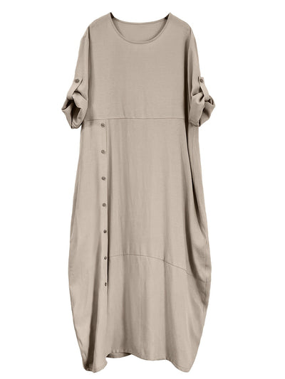 Chloe™ | Side-Button Maxi Dress