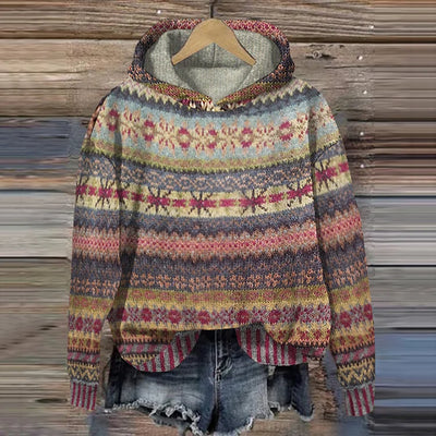 Kinsley™ | Ethnic Retro Hoodie