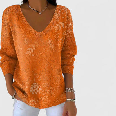 Faye™ | Cozy Orange Top