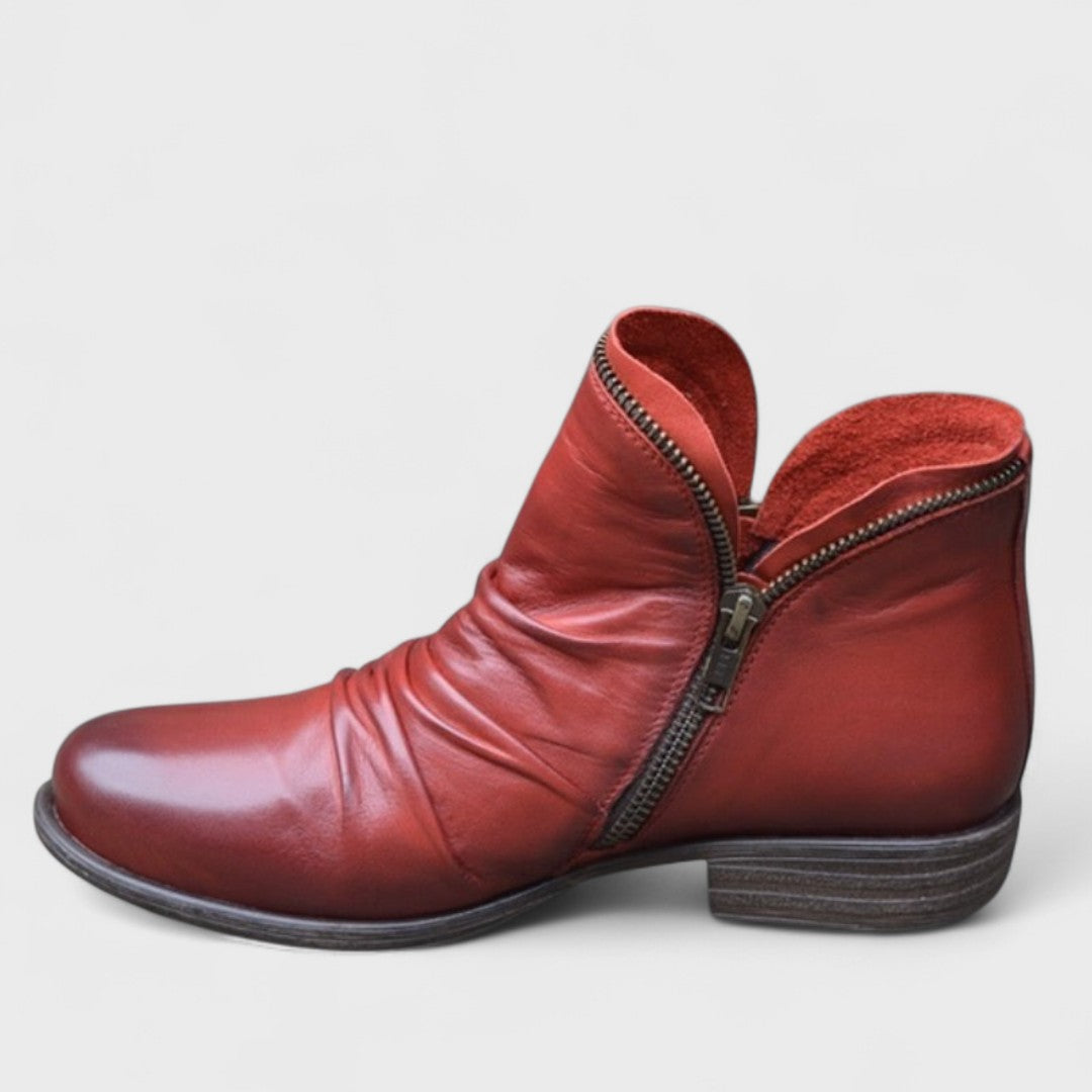 Cassia™ | Edgy Zip Boots
