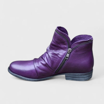 Cassia™ | Edgy Zip Boots