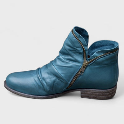 Cassia™ | Edgy Zip Boots