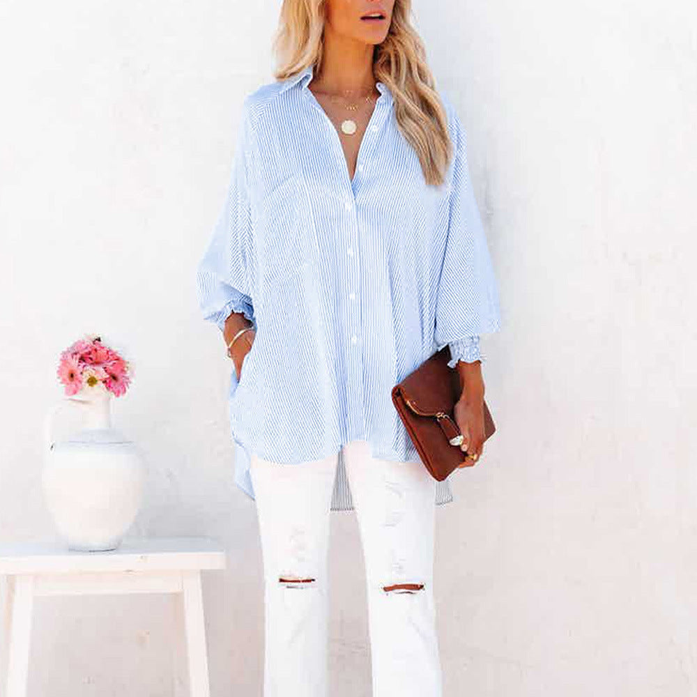Anavine™ | Oversized Button-Up Blouse