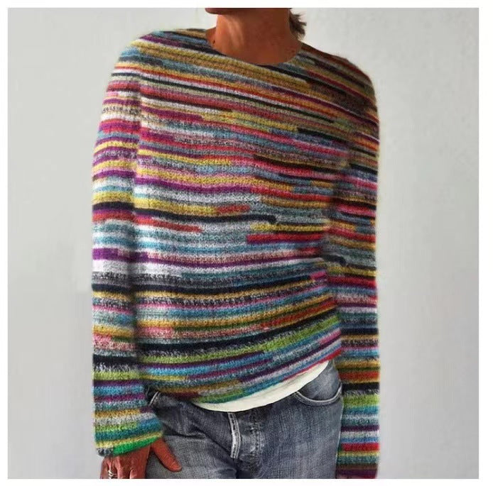 Amelie™ | Casual Patterned Knit Sweater