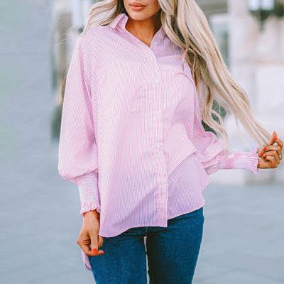Anavine™ | Oversized Button-Up Blouse