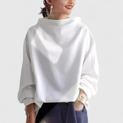 Vayla™ | Minimalist High Collar Top