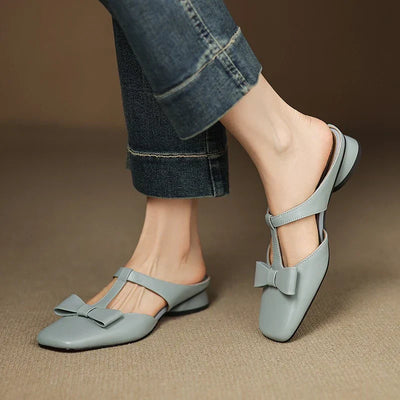 Kailyn™ | Bowknot Slip-On T-Strap Flats