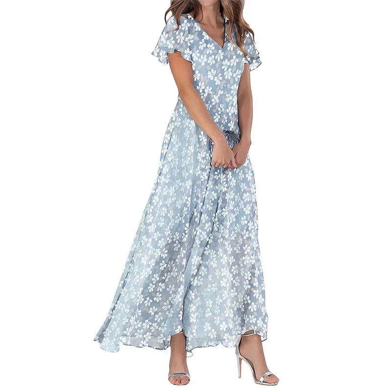 Sylvie™ | Elegant Floral Maxi Dress
