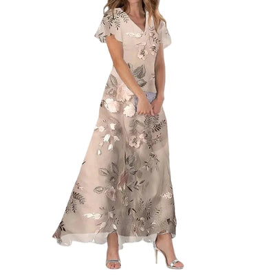 Sylvie™ | Elegant Floral Maxi Dress