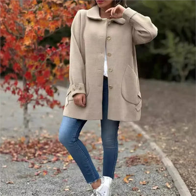 Gemma™ | Solid Woolen Coat