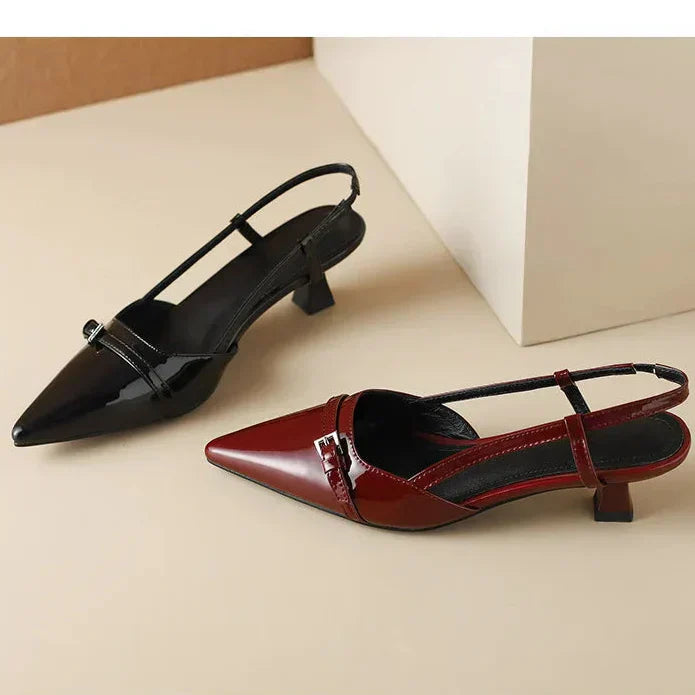 Arlise™ | Sleek Pointed Slingback Heels