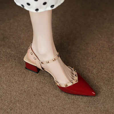 Clarette™ | Studded Slingback Block Heels