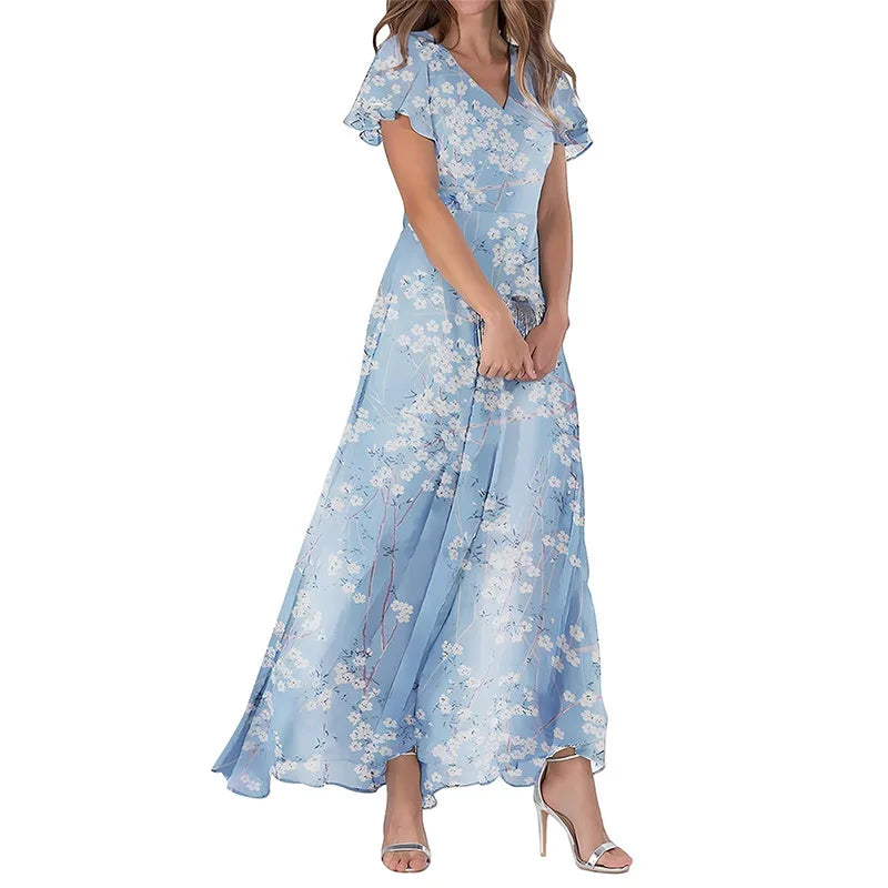 Sylvie™ | Elegant Floral Maxi Dress