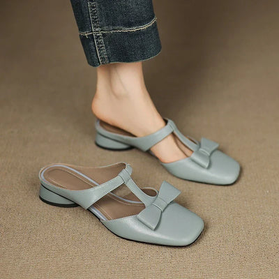 Kailyn™ | Bowknot Slip-On T-Strap Flats