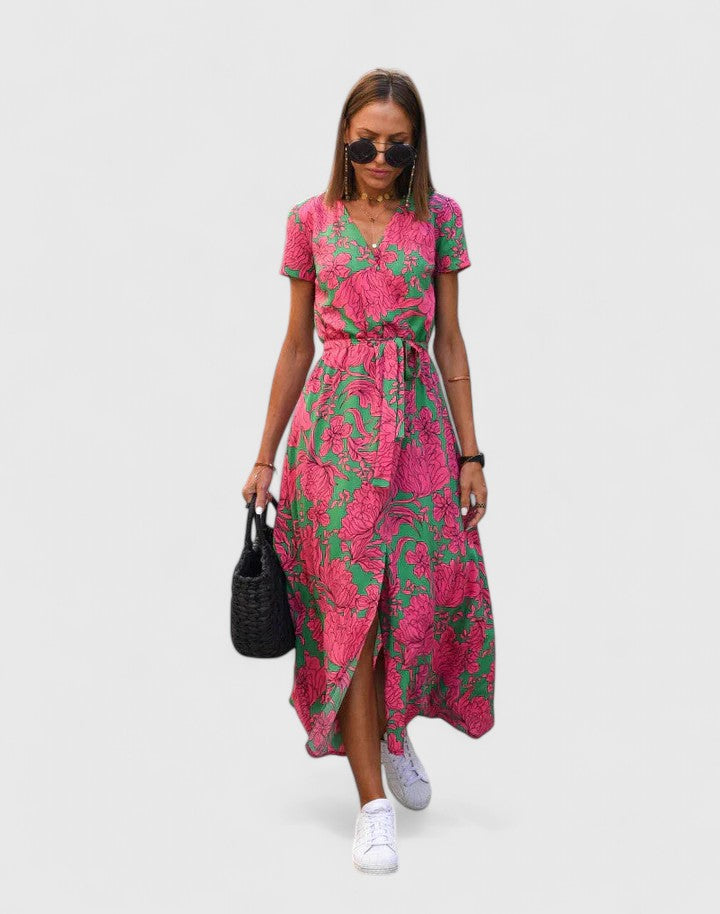 Almira™ | V-Neck Maxi Dress