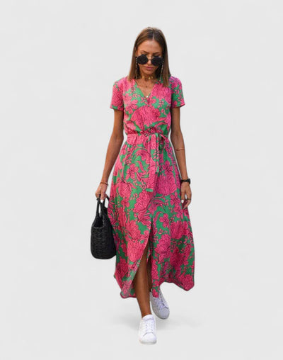Almira™ | V-Neck Maxi Dress