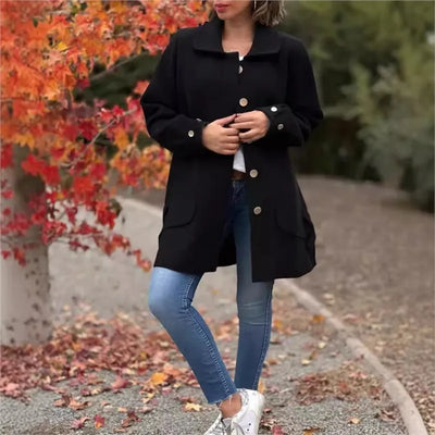 Gemma™ | Solid Woolen Coat