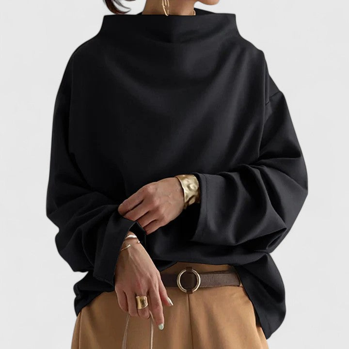 Vayla™ | Minimalist High Collar Top