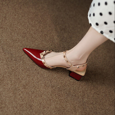 Clarette™ | Studded Slingback Block Heels