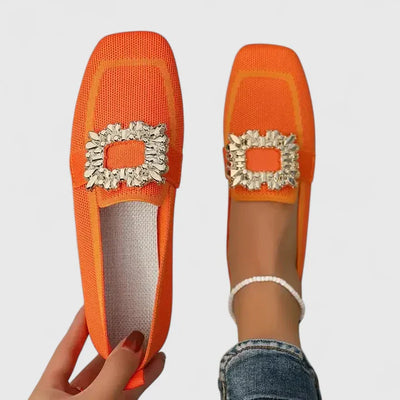 Zerina™ | Elegant Crystal Loafers