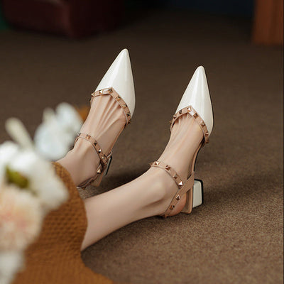 Clarette™ | Studded Slingback Block Heels