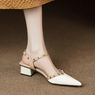 Clarette™ | Studded Slingback Block Heels