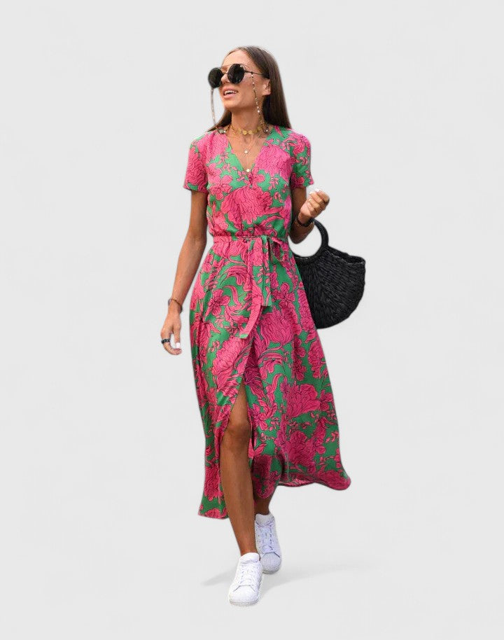 Almira™ | V-Neck Maxi Dress